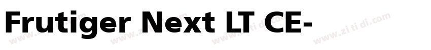 Frutiger Next LT CE字体转换